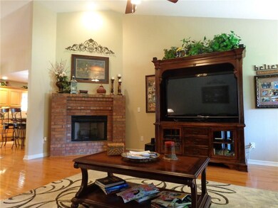 Stunning corner fireplace