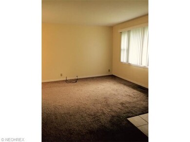 view of the living room from the hallway