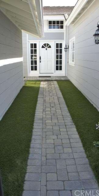 Artificial Turf throughout the front walkway.