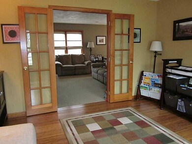 Living Room. French doors to FR.
