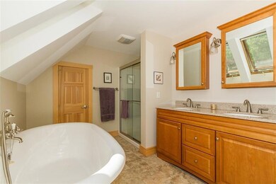 En suite Master Bath features large...