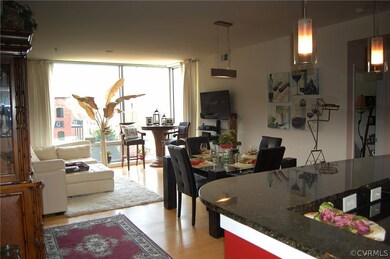 Dining Area with Chandelier