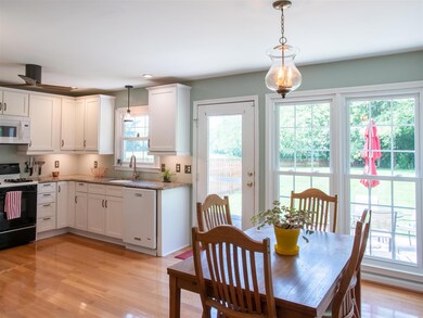 The light-filled kitchen and eat-in area.