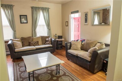 spacious living room freshly painted