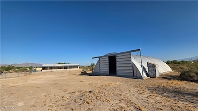 View of outdoor structure featuring a mountain vie