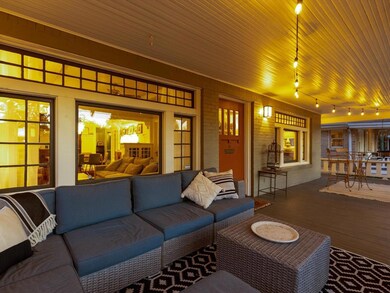 The spacious front porch is the perfect place for 