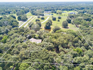 Aerial drone view of the 6.4 acre parcel