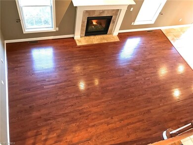 View from the Staircase of the Beautiful Hardwood 