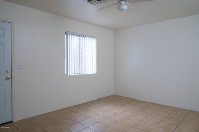 Big Master Bedroom has door to back yard