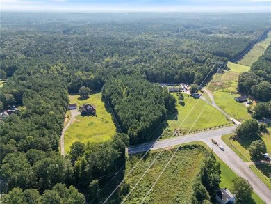 Bird's eye view of a heavily wooded area