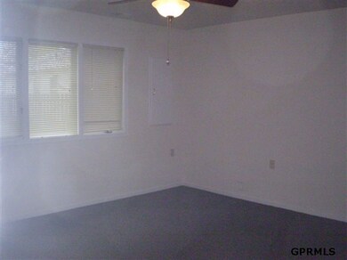 bedroom is extra large with wide doorways.