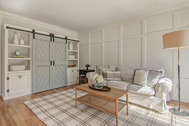 Family Room with Board & Batten Detail