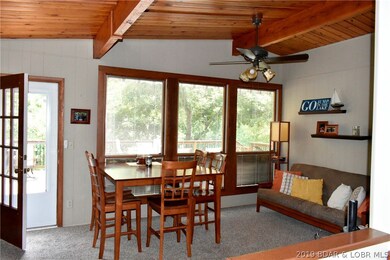 Access to upper deck from kitchen/living room make