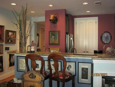 Looking at the kitchen from the living area.