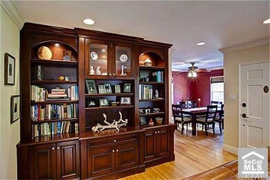 Custom, handmade bookcase with lighting in Living 