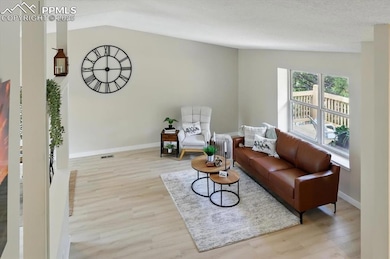 View of the Living Room from the upper level.