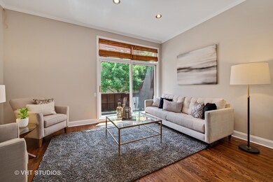 Main level has open plan living room  featuring hi