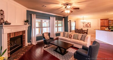 Open kitchen and living area creating a wonderful