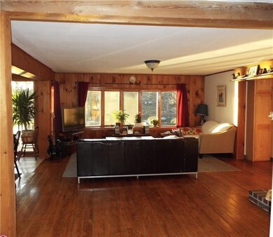 Living area view from the entryway. ...