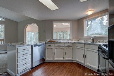 Ample counter space . . .