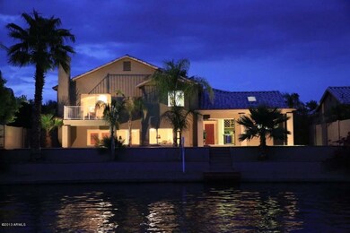 Night-Rear View from Lake