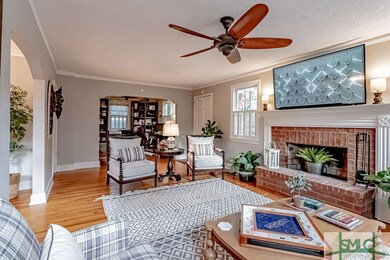 Living room looking toward the bonus space or offi