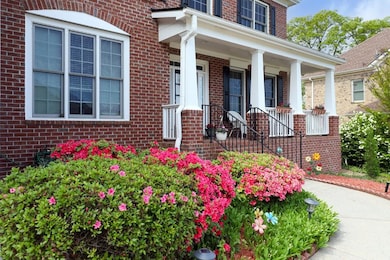 Entrance to property featuring brick siding and a 