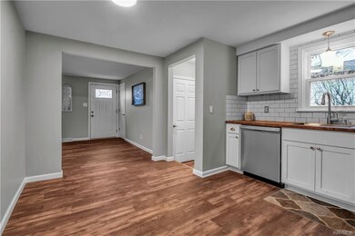 Kitchen looking towards front door