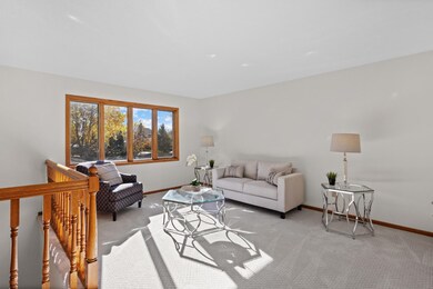 Upper level: living room