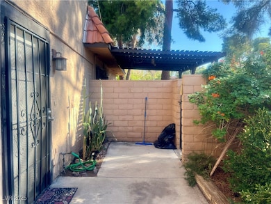 View of patio featuring a pergola