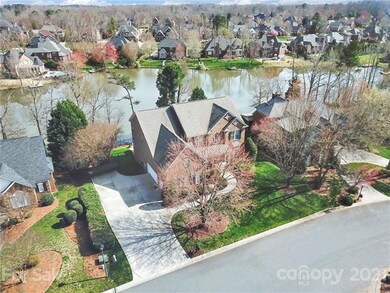 Overhead view of house and Lake Shannamara.