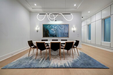 The dining room offers a blend of elegance and fun