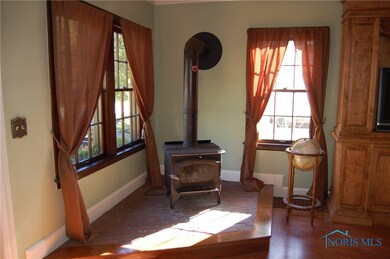 Woodstove in living room