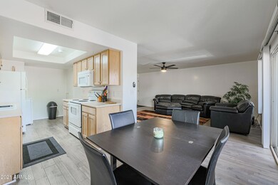 dining looking into kitchen
