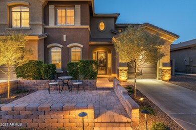 Front w Patio - night