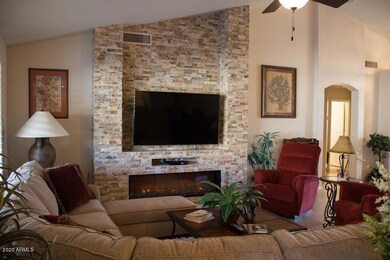 Stone Fireplace