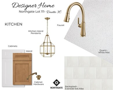 Lot 111 Duette 3C Selections for Kitchen. All plan