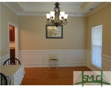 Dining Room. Wouldn t your formal dining room set and hutch look beautiful against the back-drop of wainscoting and the hardwood floor?