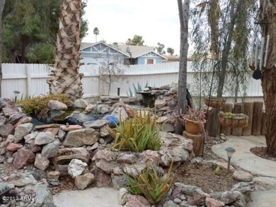 Waterfall in front