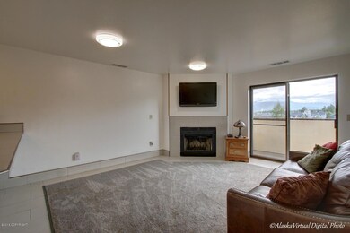 Living Room With Wood Fireplace