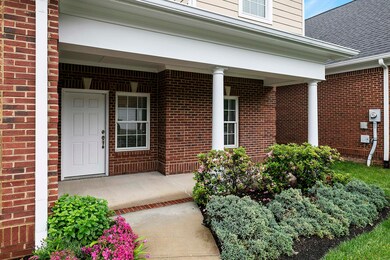 Inviting covered front porch