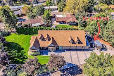 View from above of property