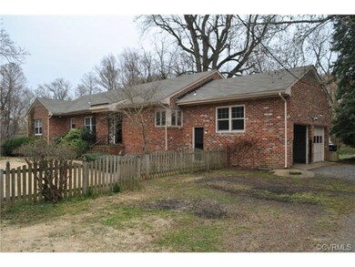 Large fenced in front yard