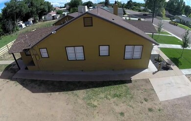 North side of house