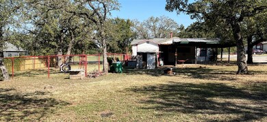 Large backyard.  There is a high pipe, chain link 