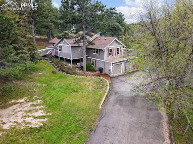 View from above of property