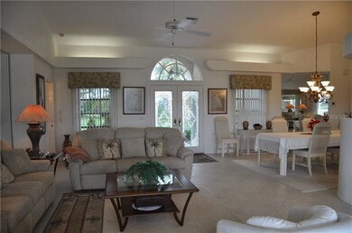 View of entry way through double leaded glass pane