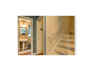 Coveted back staircase and first floor utility
