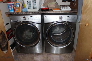 laundry closet off the dining room