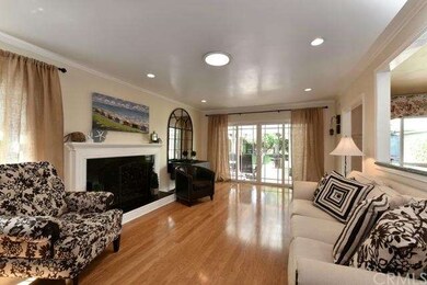 Living room with gleaming floors